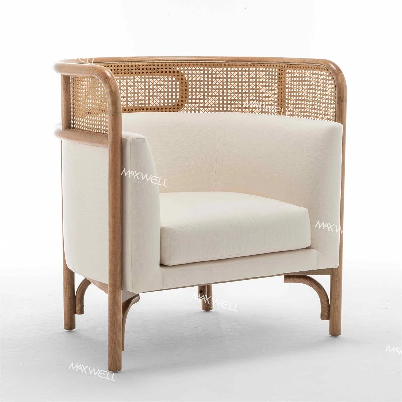 Rattan Wood Linen Wedding Sofa Rattan Wood Linen Wedding Sofa